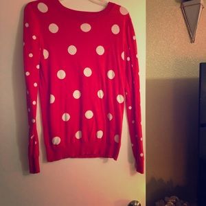 EXPRESS polka dot sweater